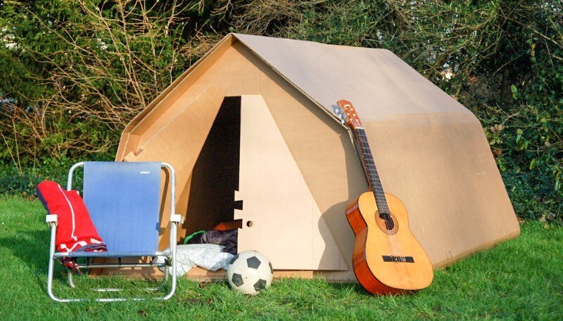 Slapen in een kartonnen tent? Dat kan tijdens Festival Mundial!