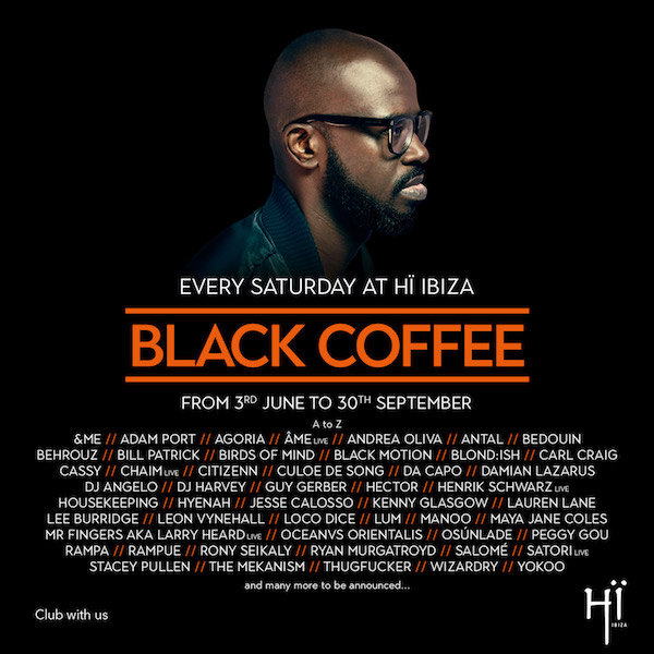 Hï Ibiza unveils Black Coffee lineups