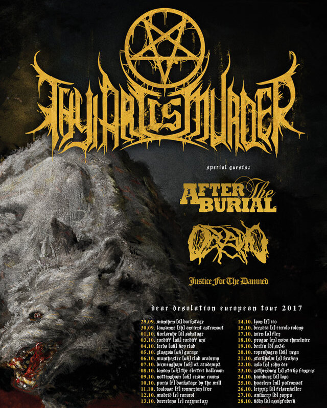 Thy Art Is Murder announce new album, European headlining tour in fall 2017
