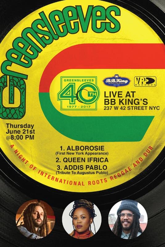 Greensleeves 40th Anniversary Concert in New York City- June 21st