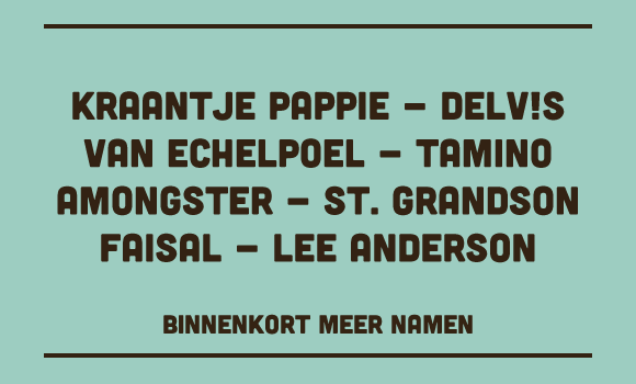 Lee Anderson, Amongster, Van Echelpoel en Delv!s komen naar Zeverrock