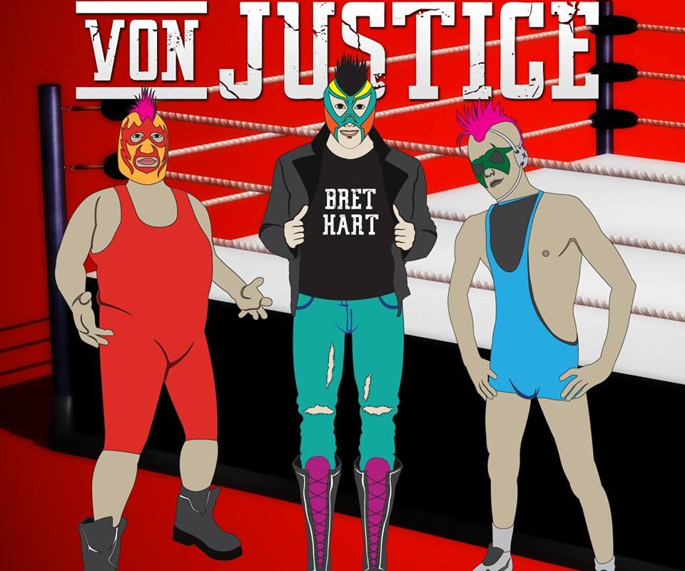 Wrestling-themed crossover outfit Von Justice publish lyric video for "Bret Hart"