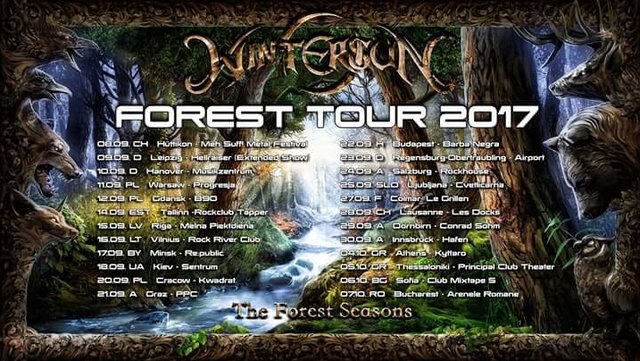 Wintersun announce European "Forest Tour 2017"!