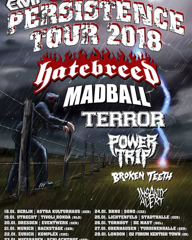 Hatebreed & Madball to take part in 2018's EMP Persistence Tour!