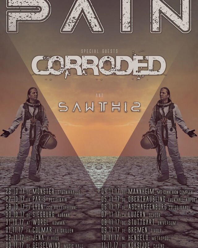 Pain announce dates & support acts!