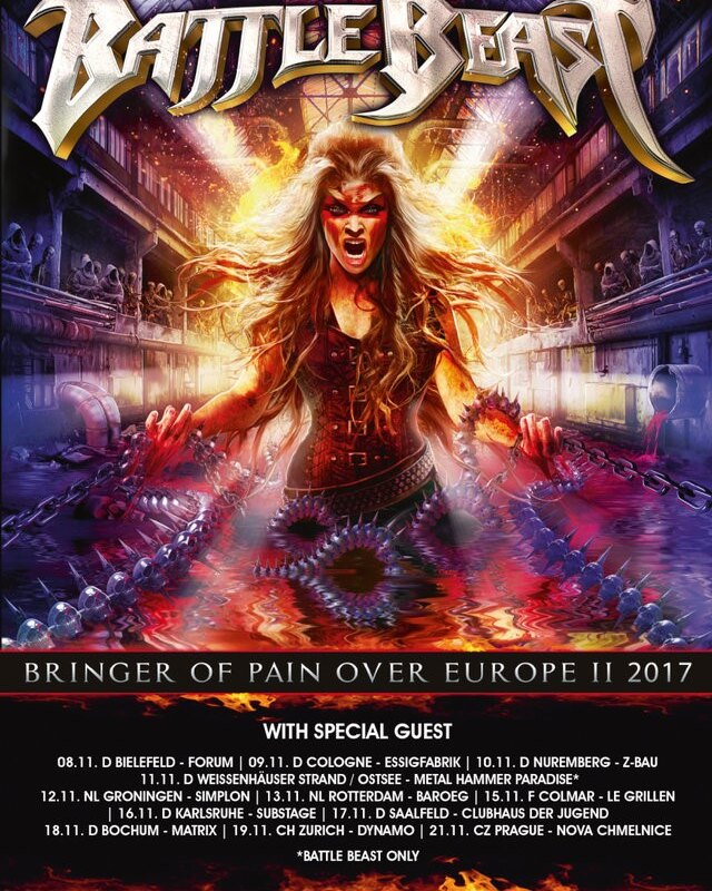 Battle Beast announce additional summer dates & November headline shows!