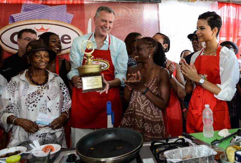 Lisa Hanna, Jamaica’s Former Minister of Culture and  Miss World 1993 Ready for Friendly Culinary Challenge against NY Mayor - Two-Time Jerk Cook-off Winner