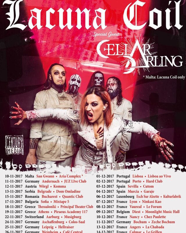 Cellar Darling announce tour with Lacuna Coil!