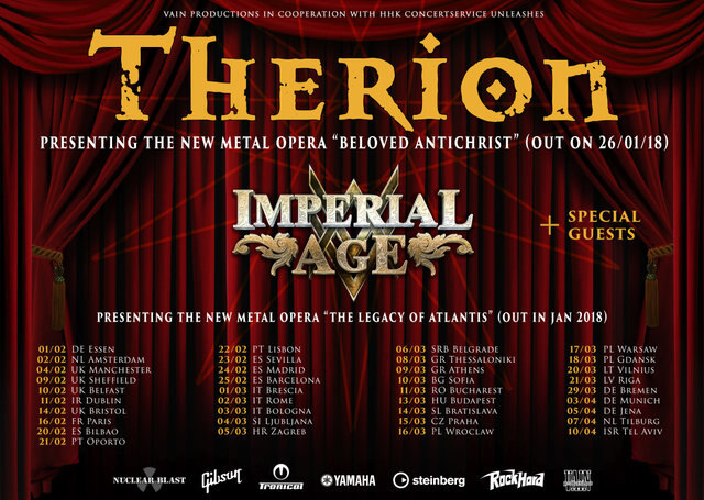 Therion announce rock opera and headline tour for 2018!