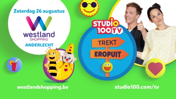 Studio 100 TV trekt eropuit! Nu zaterdag in Westland Shopping – Anderlecht