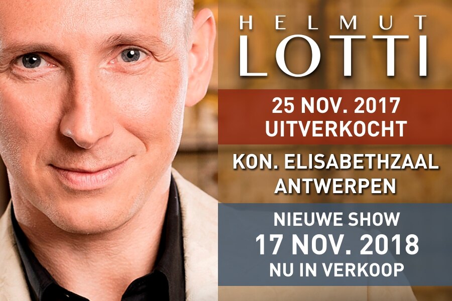 Helmut Lotti met nieuw concert op 17 november 2018 in de Koningin Elisabethzaal