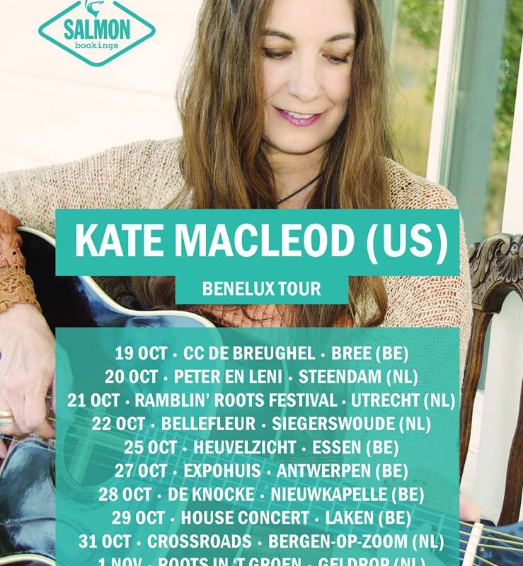 Kate MacLeod op tour in België en Nederland