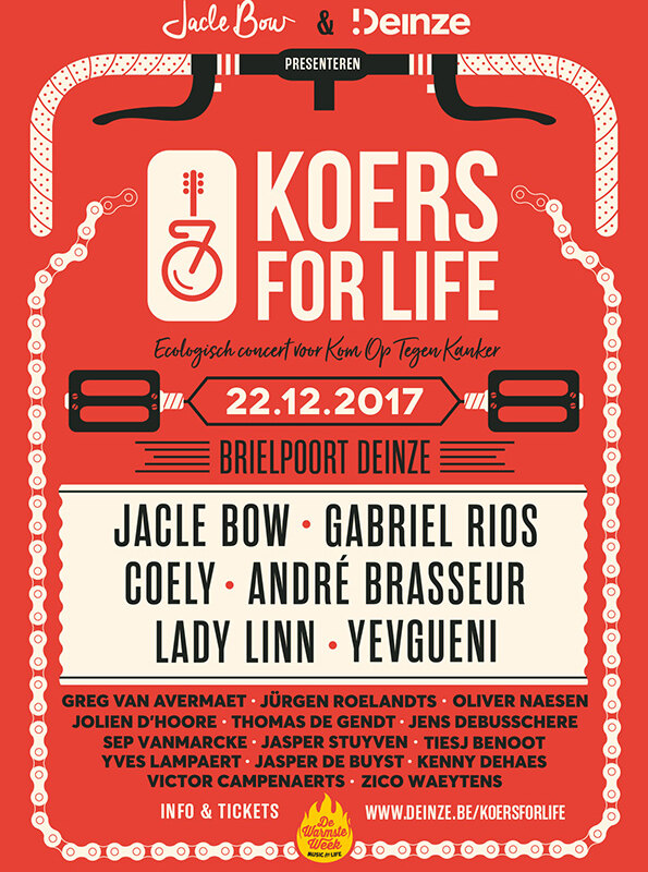 Jacle Bow steunt Kom Op Tegen Kanker met 'Koers For Life'