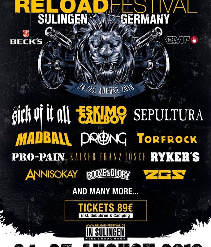 Reload Festival - The first bands!