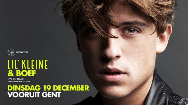 Nederlandse hip hop sensaties Lil' Klein & Boef op 19 december  in Vooruit: