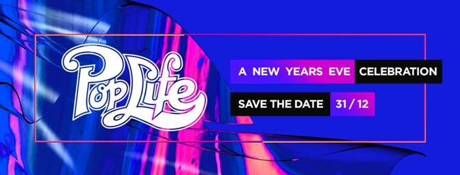 Poplife NYE met LIVE Countdown in Concertzaal van Vooruit op zondag, 31 december  ! 