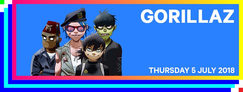 Gorillaz to play Rock Werchter 2018