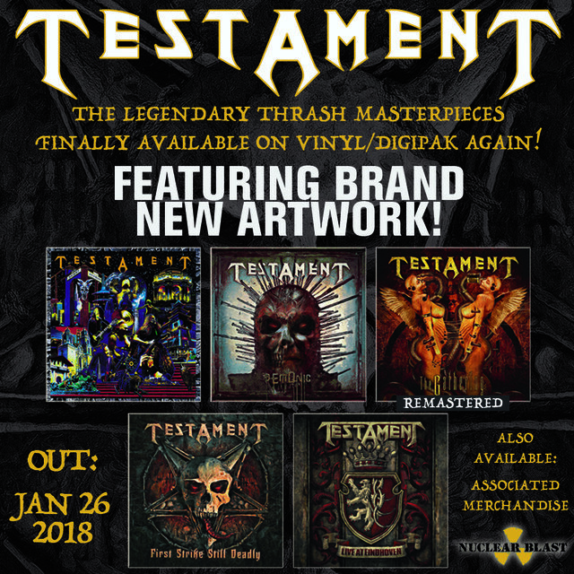 Testament classic albums re-issues 
