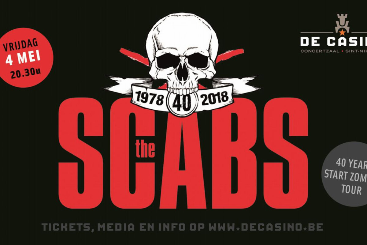 The Scabs komen op 4 mei naar De Casino