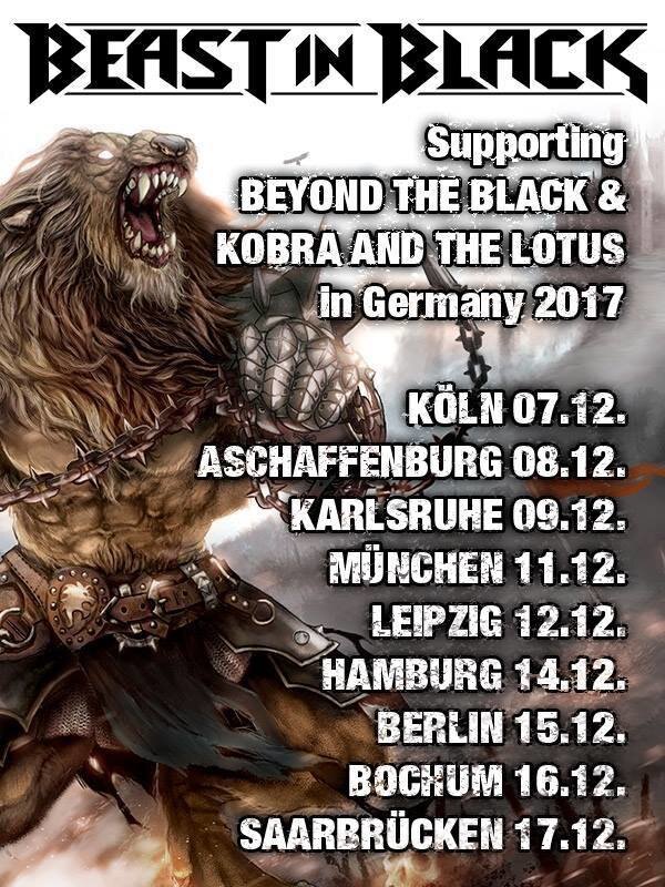 Beast in black kick off European tour & reveal more 2018 shows!