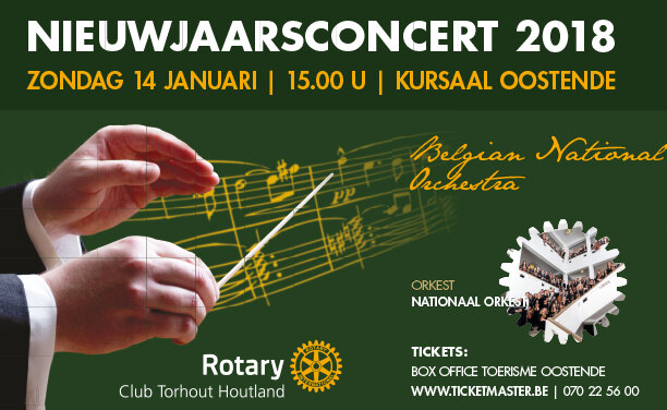 Het jaarlijkse nieuwjaarsconcert van Rotary Torhout Houtland in het Kursaal Oostende