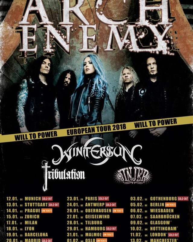 Wintersun kick off EU tour with Arch Enemy tomorrow!