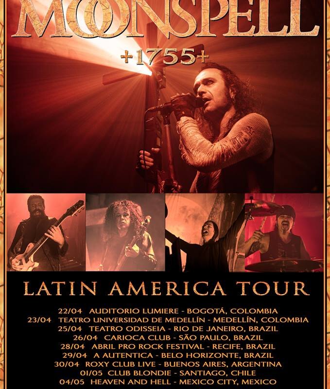  Moonspell  announce their upcoming Latin America tour 