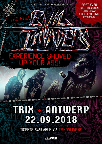 Evil Invaders kondigt headline shows aan in Kasteel De Renesse + Trix Antwerpen