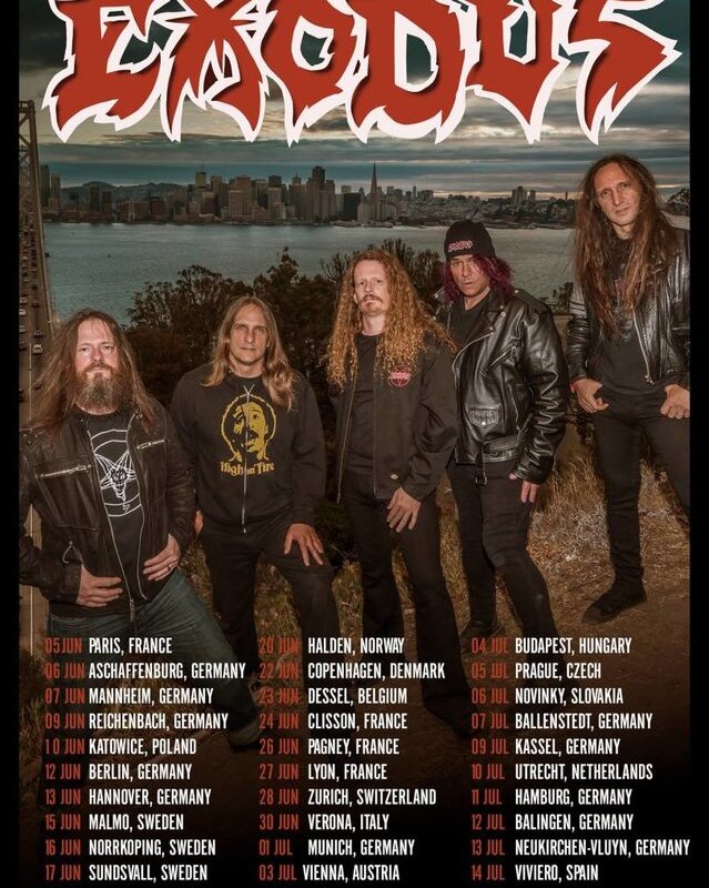  Exodus to tour Europe this summer!