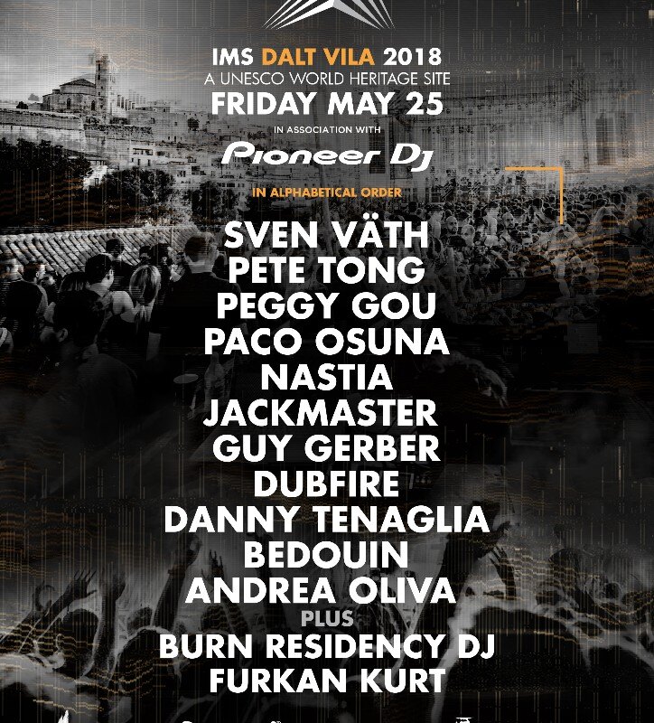 IMS Ibiza Announce Dalt Vila 2018 