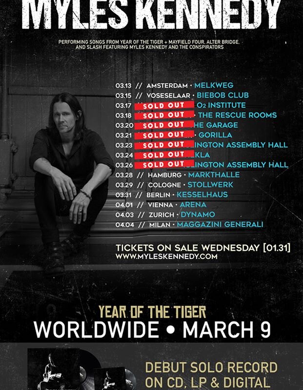Myles Kennedy Release lyric video for "Devil on the wall"