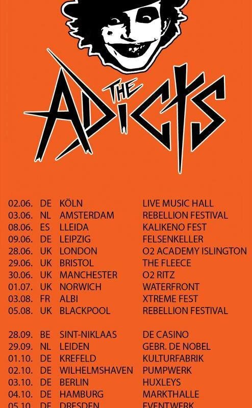  The Adicts announce European tour dates!