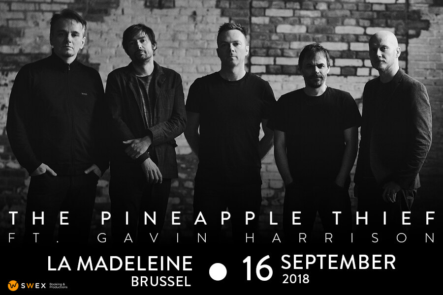 The Pineapple Thief ft Gavin Harrison op 16 september 2018 in La Madeleine Brussel