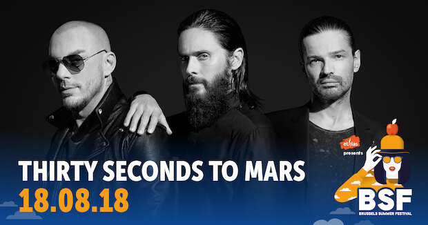 Thirty Seconds To Mars bevestigd voor Brussels Summer Festival op zaterdag 18 augustus!