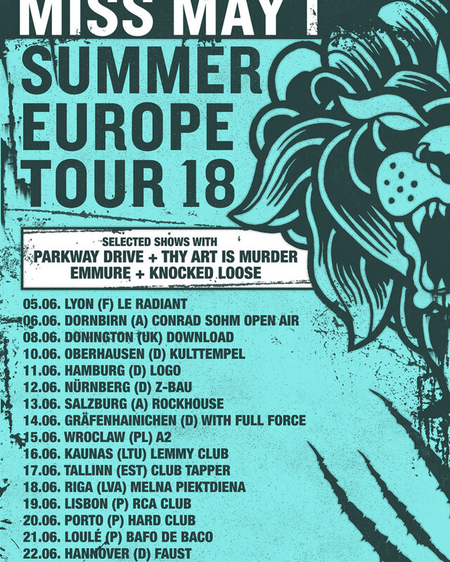 Miss may I announce European summer tour!