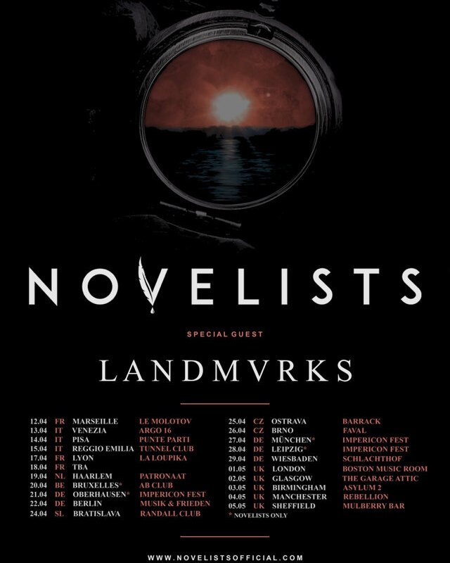 LANDMVRKS  release new single 'Scars' + EU tour with NOVELISTS under way!