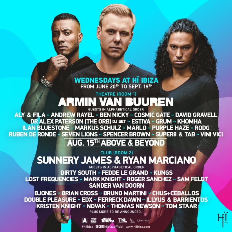 Hï Ibiza announces complete season line-up for Wednesdays with Armin van Buuren