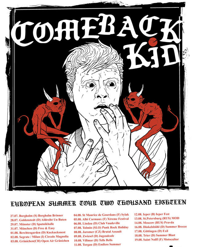 Comeback Kid  announce European summer dates!