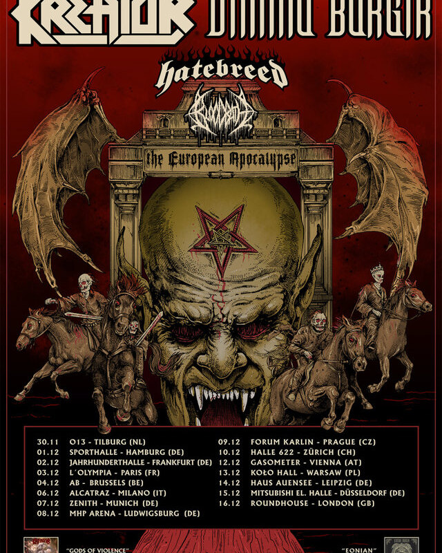 Kreator& Dimmu Borgir announce European Co-headlining tour