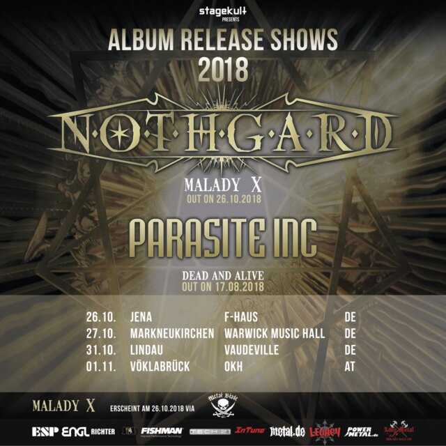 Nothgard & Parasite Inc. Album release shows