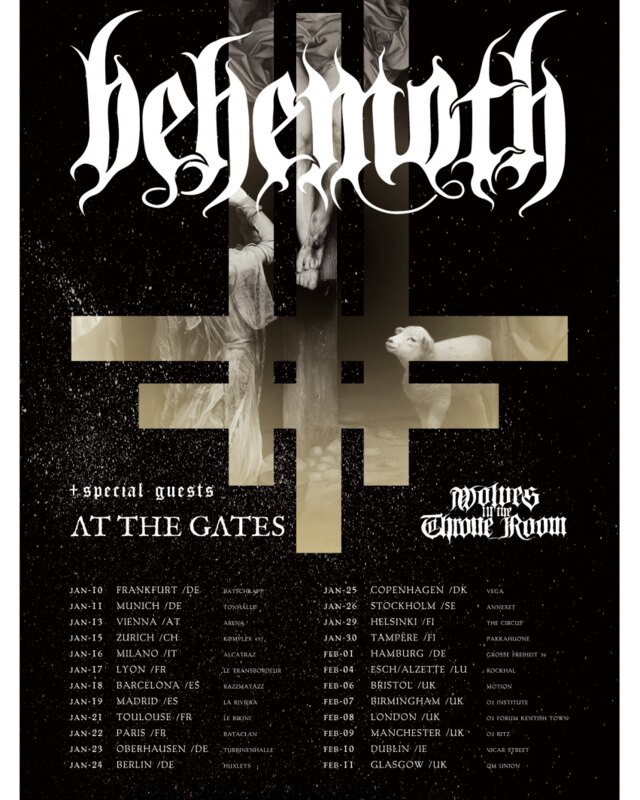 Behemoth new album pre-order, brand new video online, european tour announced
