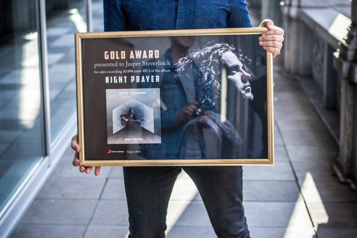 Gouden plaat voor Jasper Steverlinck