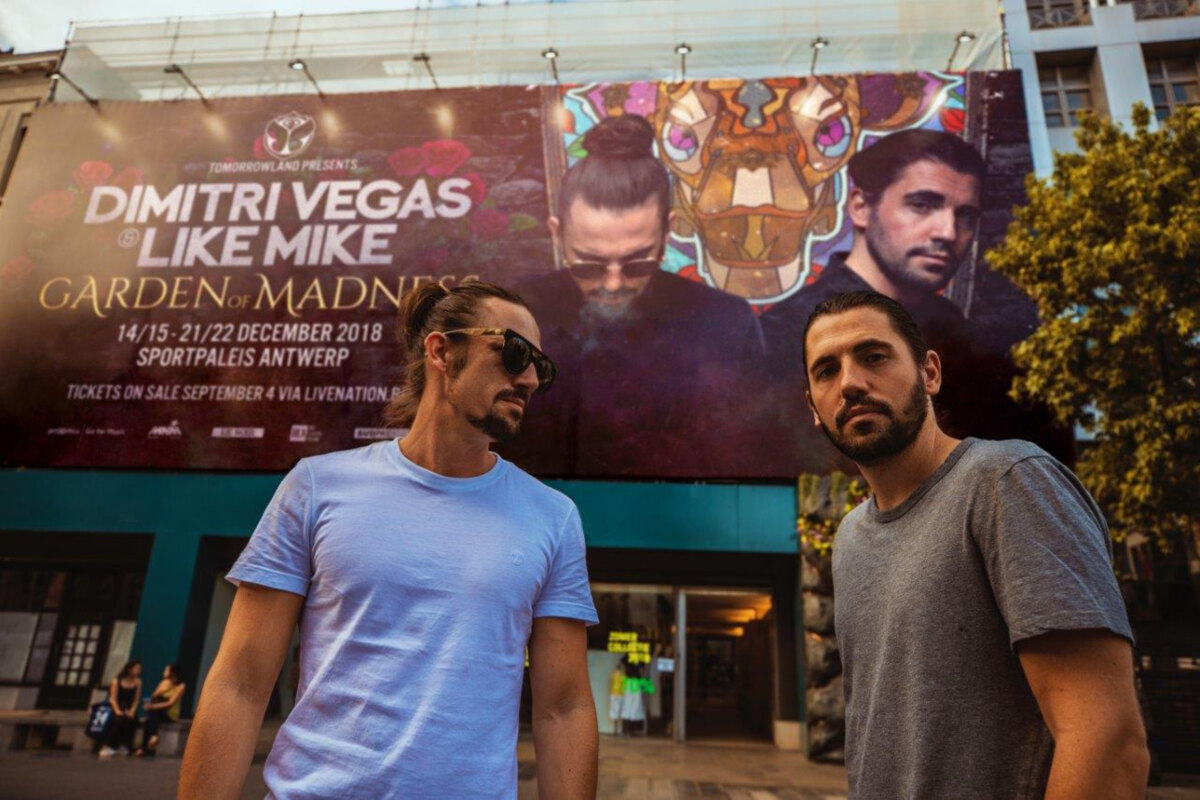 Dimitri Vegas & Like Mike komen zaterdag 25 augustus naar Antwerpen