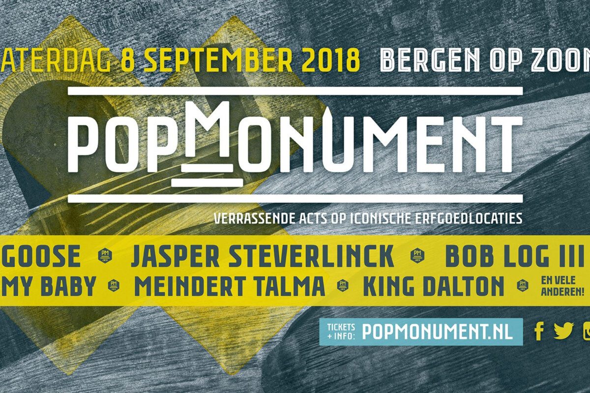 Line-up PopMonument 2018 compleet