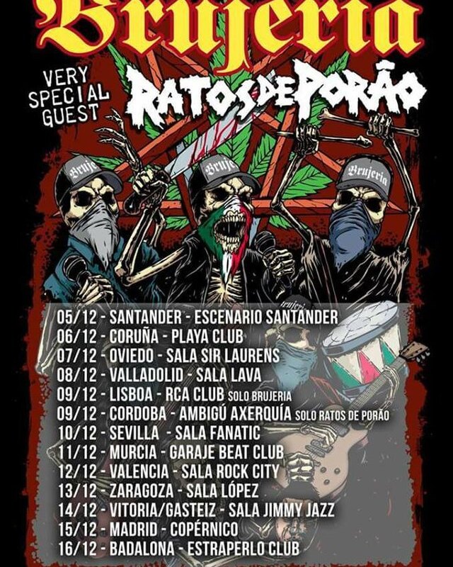 Brujeria announce Iberian tour for December