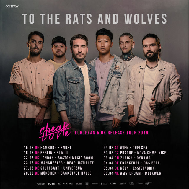 To The Rats And Wolves announce "Cheap Love" tour for spring 2019