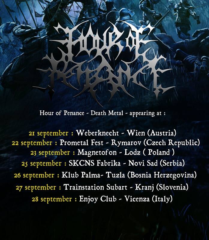Hour of Penance Italian death metallers announce new European tour dates!
