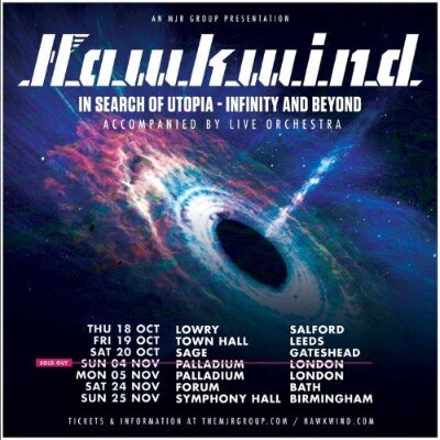 Arthur Brown joins as vocalist on Hawkwind’s UK tour, starts 18th October
