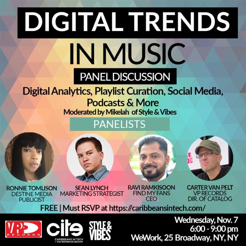 VP records presents panel discussion on digital trends in music