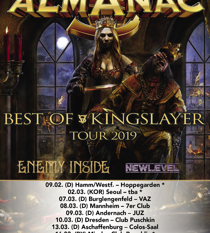 Almanac  to announce headliner tour 2019